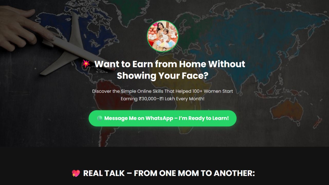 Earn With Bhoomika Landing Page